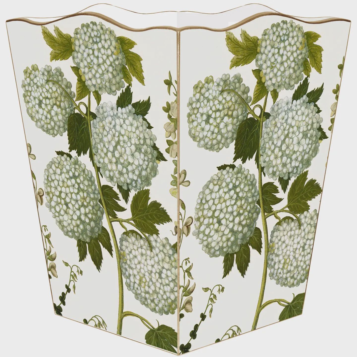 Pale Hydrangea Wastepaper Basket