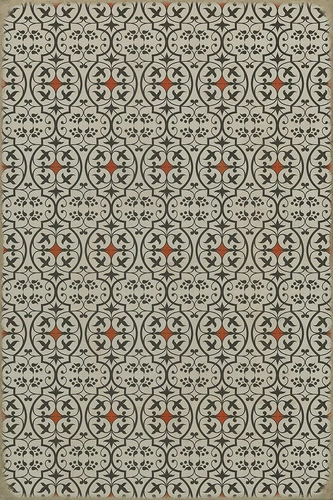 "What's Black and White and Red All Over" Vinyl Rug: