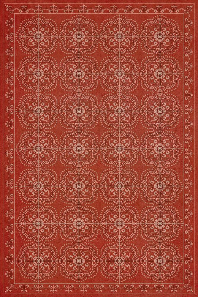 "Red Bandana"; Vinyl Rug; 20" x 30"