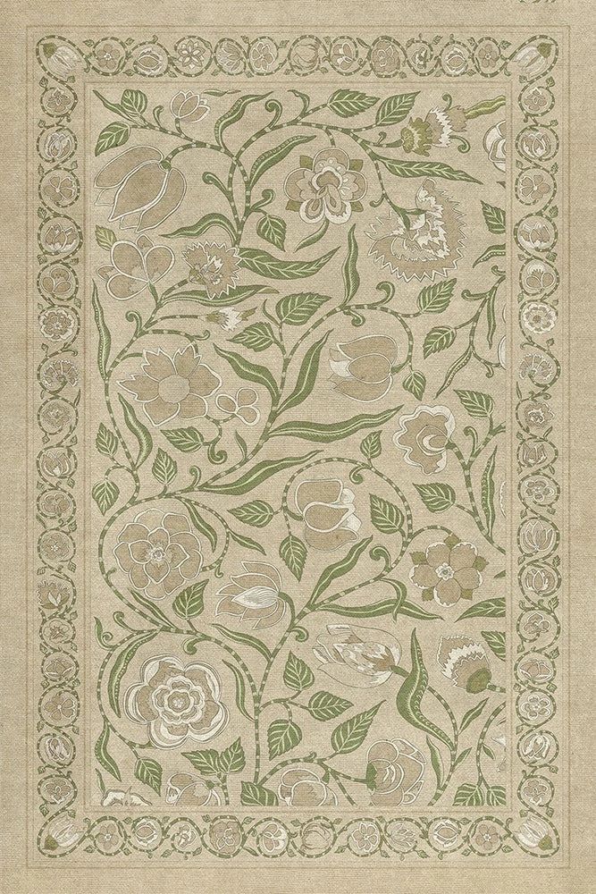 "A Chilly Peace" Williamsburg Vinyl Rug; 24" x 36"