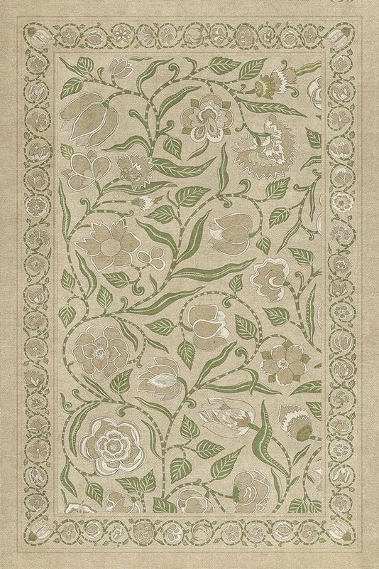 "A Chilly Peace" Williamsburg Vinyl Rug; 24" x 36"