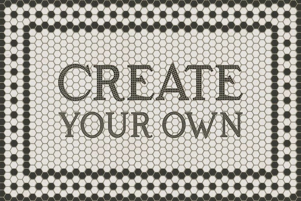 Customized Mosaic Tile Vinyl Rug: 24" x 36"