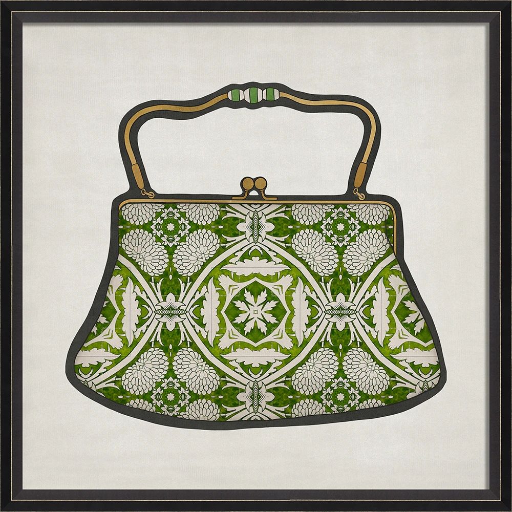 Handbag; Green 1 BC; 25.625" x 25.625"