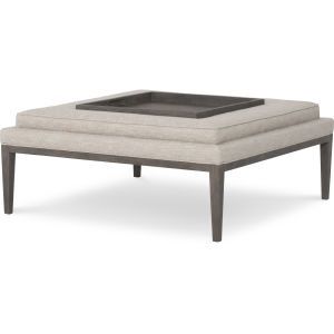 Baylor Ottoman; 42.5" x 30.5" x 19"H; Leather