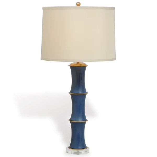 Rivoli Navy Lamp; 32" With Shade