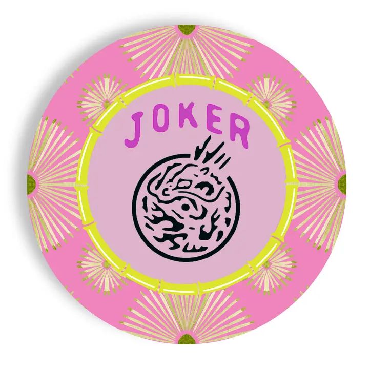 Mah Jong 24ct 9" Joker Paper Plates