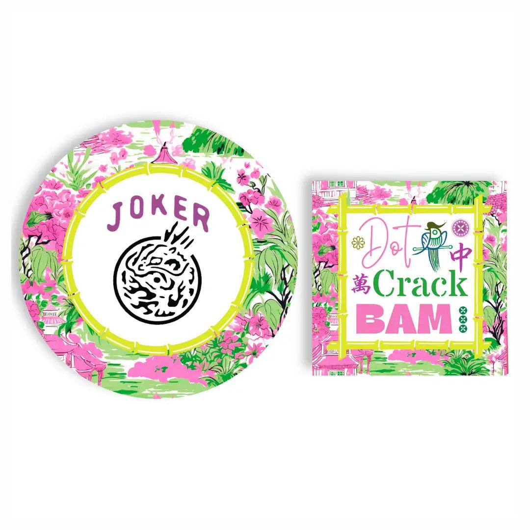 Mah Jong Bundle; Plates and Napkings;