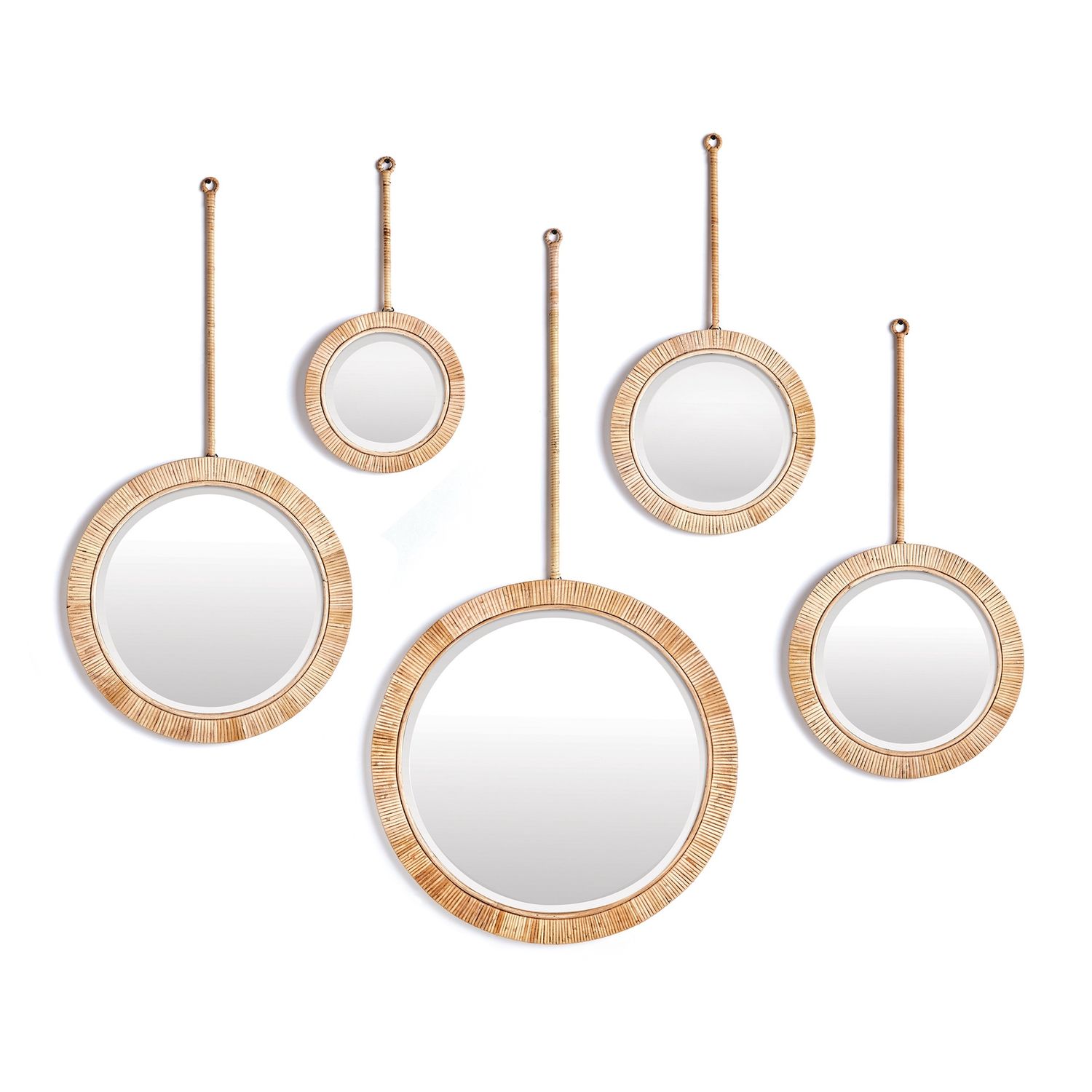 SANTORA PENDULUM MIRRORS, SET OF 5 SANTORA PENDULUM MIRRORS, SET OF 5