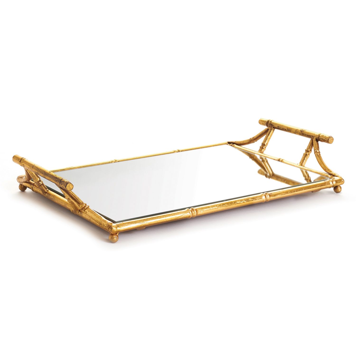 DAPHNE MIRRORED TRAY WITH HANDLES DAPHNE MIRRORED TRAY WITH HANDLES