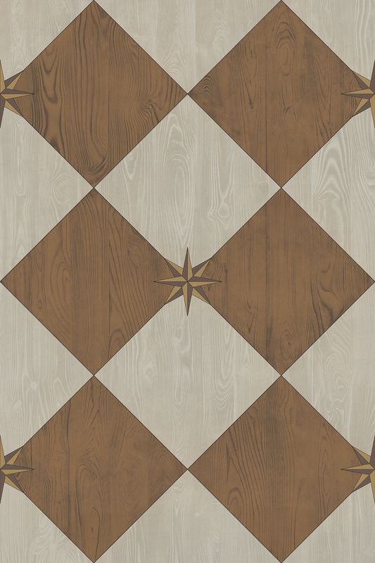 Williamsburg – Compass Diamond – Garden Grounds 24×36