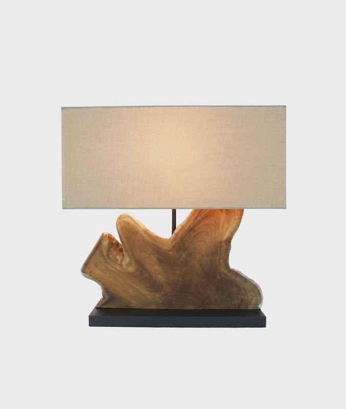 Natural wooden Table lamp