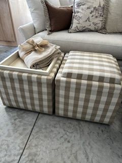"Within Storage Ottomans"; Sold as Pair or Ordered Individually