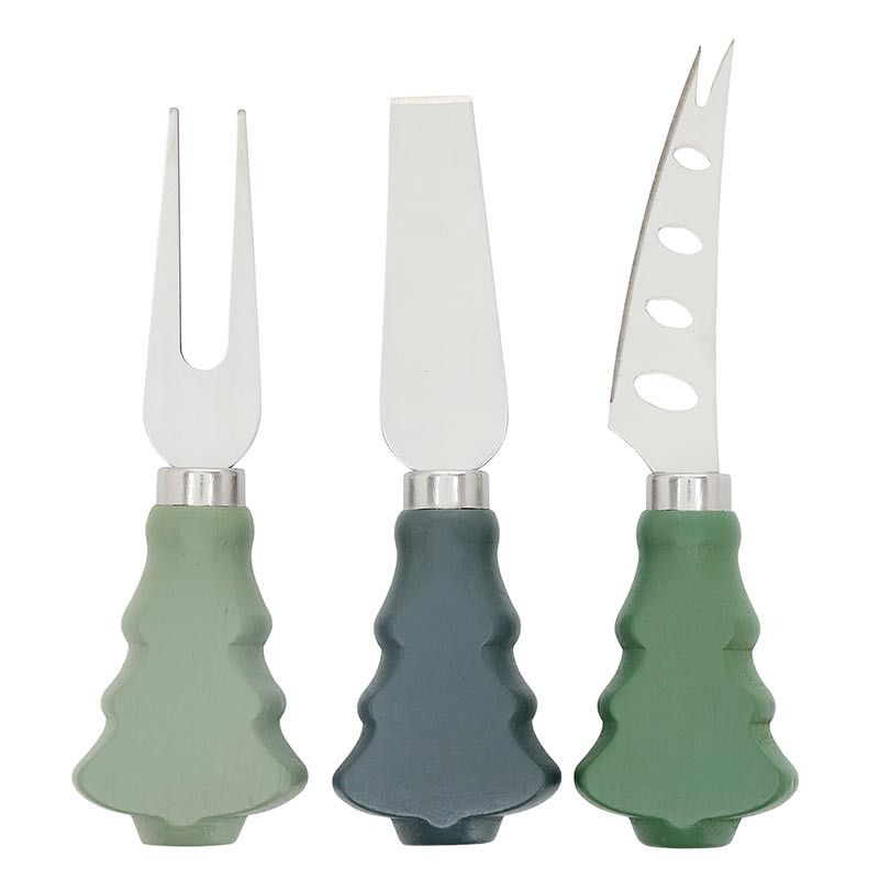 Face to Face Green Tree Handle Spreaders - Joy Peace Cheese