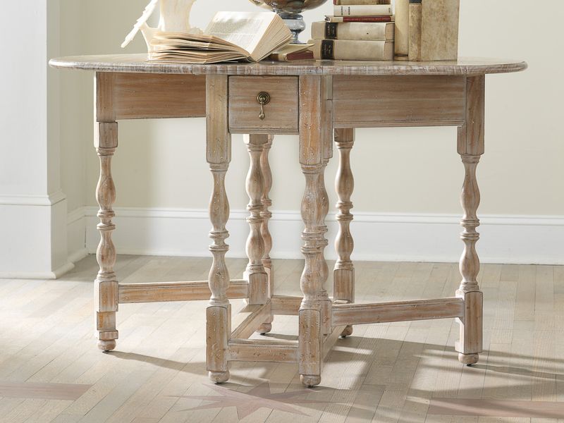 Saginaw Drop Leaf Table; 35.75" x 30.5"; 14" (flat) or 48 "(open)
