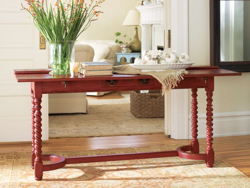 Bar Harbor Console Table; Finish: Vanilla Bean