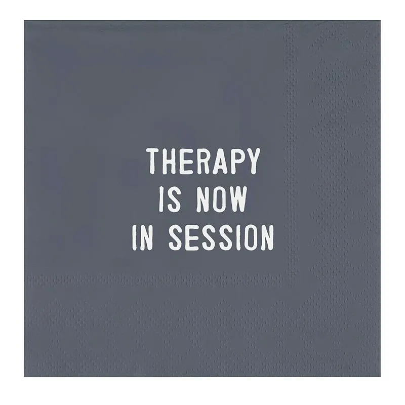 Face to Face Paper Cocktail Napkins - Therapy Face to Face Paper Cocktail Napkins - Therapy