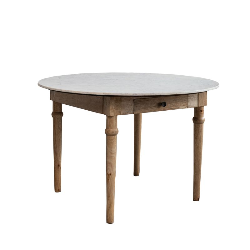 Dining Table; Marble Top; 48" Round (Game or Dining)