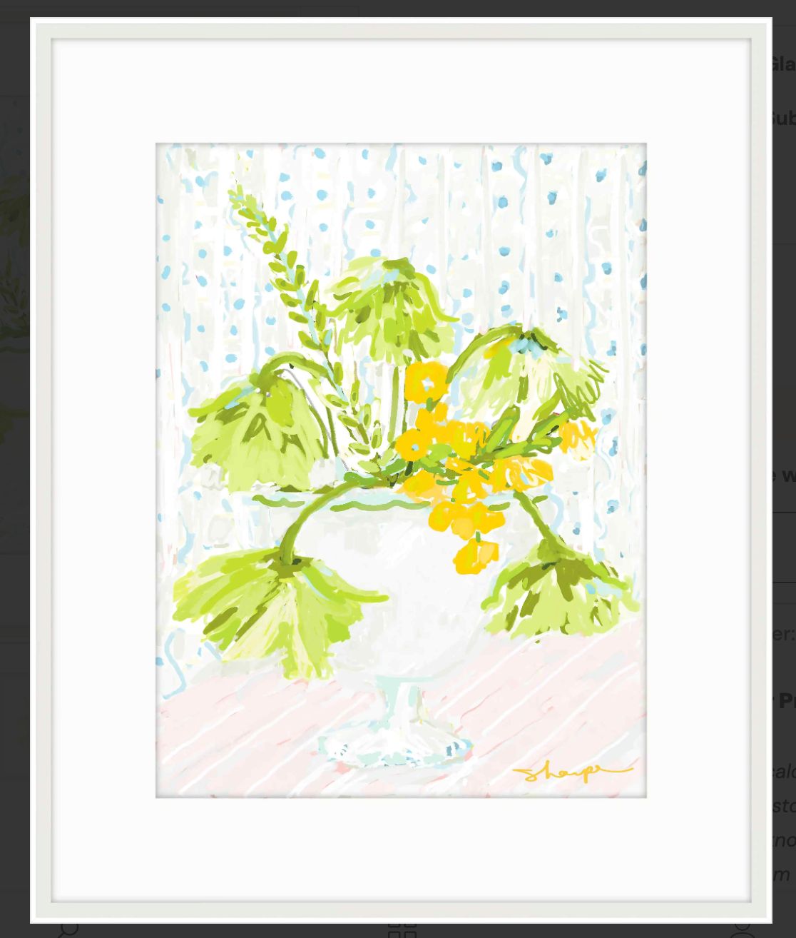 Spring Centerpiece I; Exclusive Giblee by Nancy Sharpe