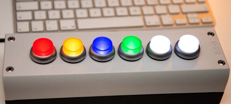 Illuminated USB Pushbox - 6 illuminated push buttons (1 pieces)