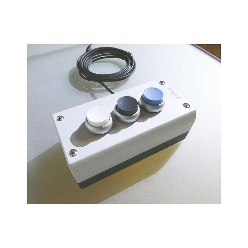 USB Pushbox three buttons, freely configurable characters and commands