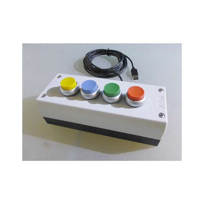 USB Pushbox four buttons, freely configurable characters and commands