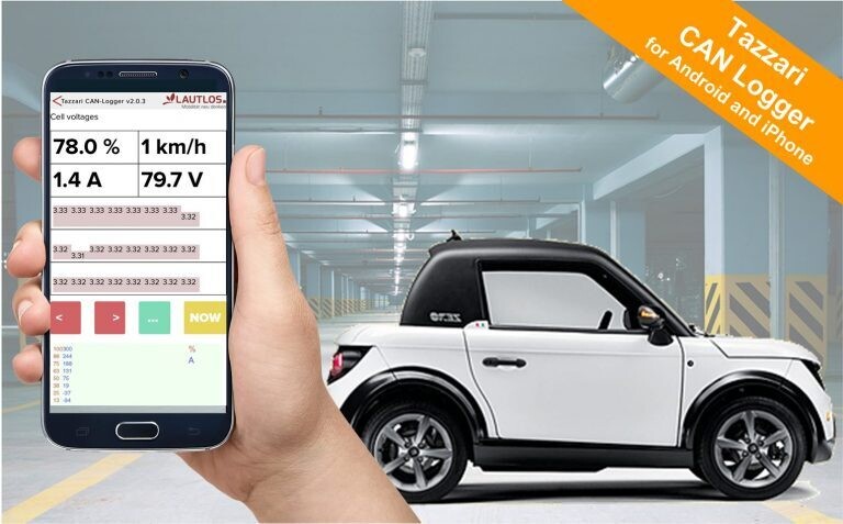 Battery diagnostic for your electric car Tazzari