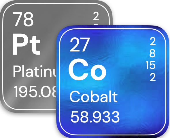50% Platinum-cobalt on high surface area carbon