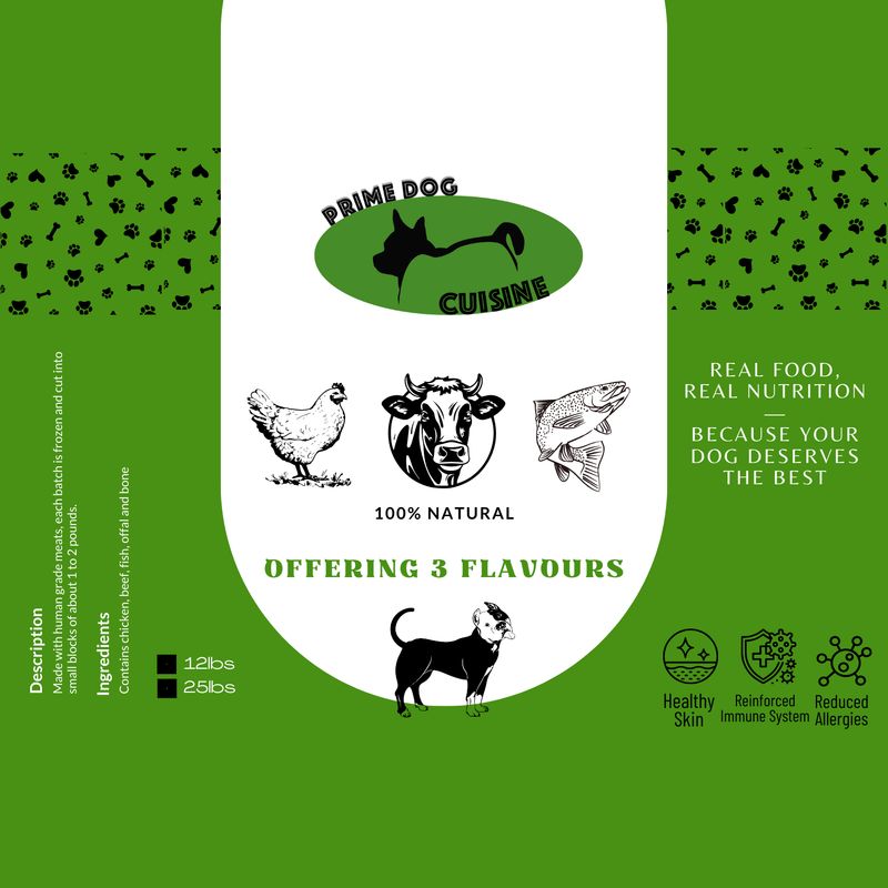 Premium Human Grade Raw Dog Food