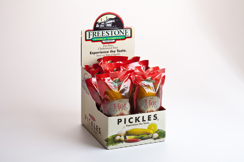 Freestone Pickle 12 Count Box, Jumbo Hot Individually Wrapped Pickles