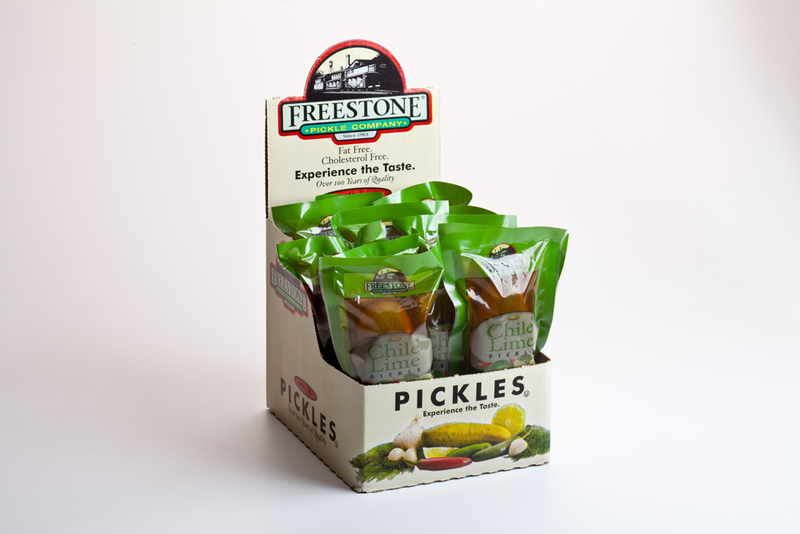 Freestone Pickle 12 Count Box, Jumbo Chili Lime Individually Wrapped Pickles