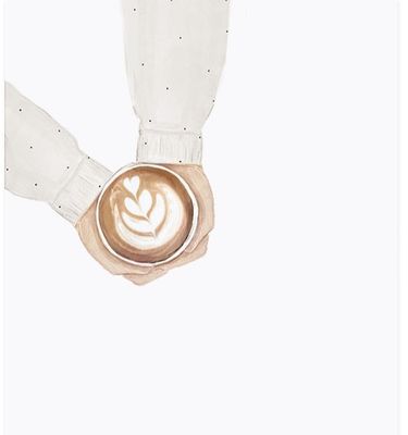 Karte Café Aquarell