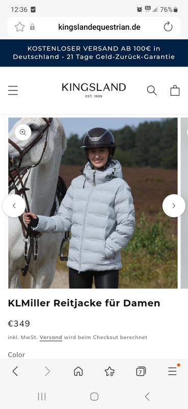 KL Miller Reitjacke Damen