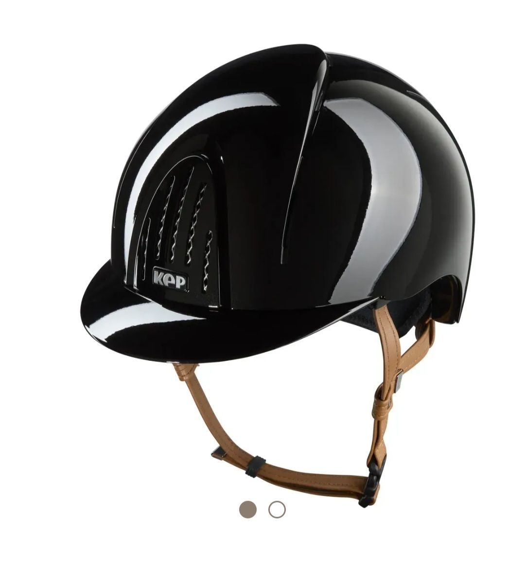 KEP Smart Nova Schwarz mit beigen Kinnriemen 