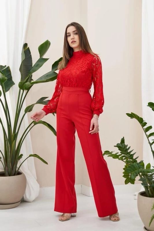 Sasha Red Jumpsuit