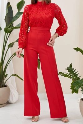 Sasha Red Jumpsuit