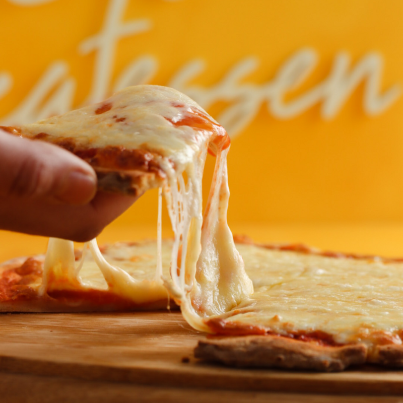 Pizza con muzzarella