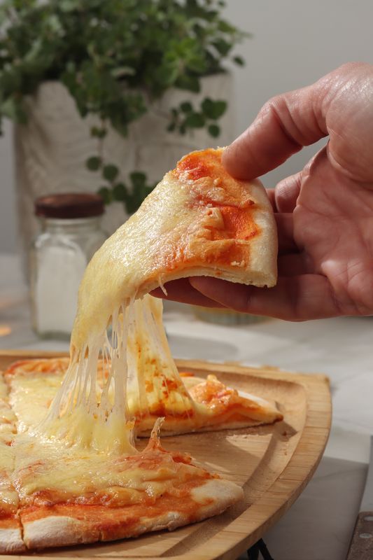 Pizza con muzzarella