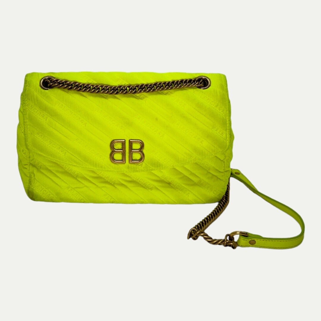 Balenciaga Neon Velvet Bag
