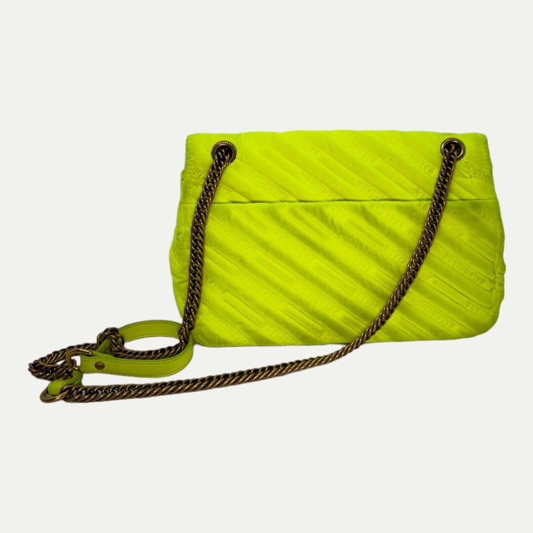 Balenciaga Neon Velvet Bag