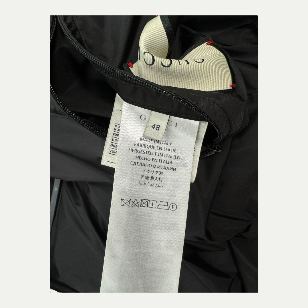 Gucci Jacquard Nylon Puffer Coat Sz 48(M-XL)