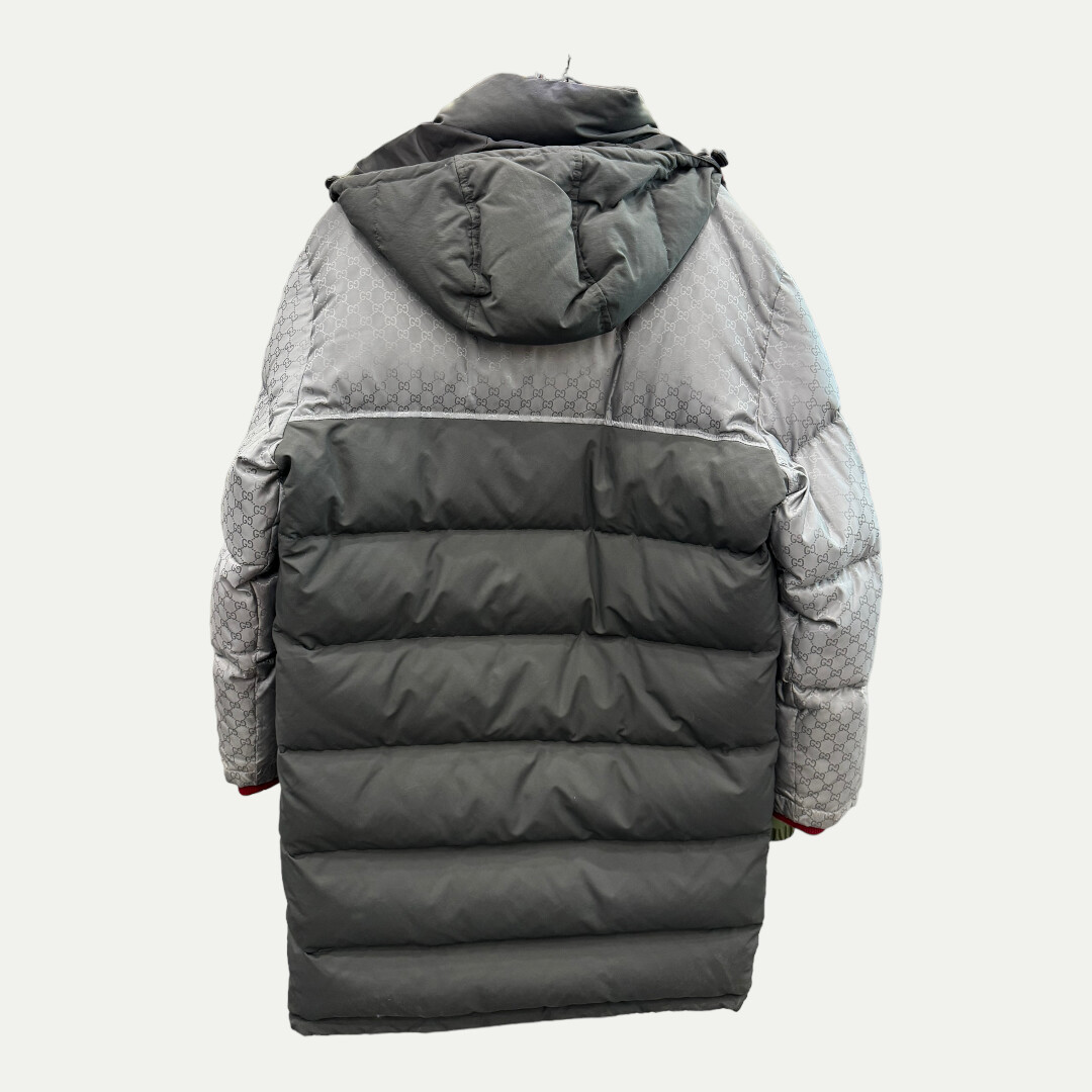 Gucci Jacquard Nylon Puffer Coat Sz 48(M-XL)