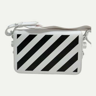 Off White mini white flap bag