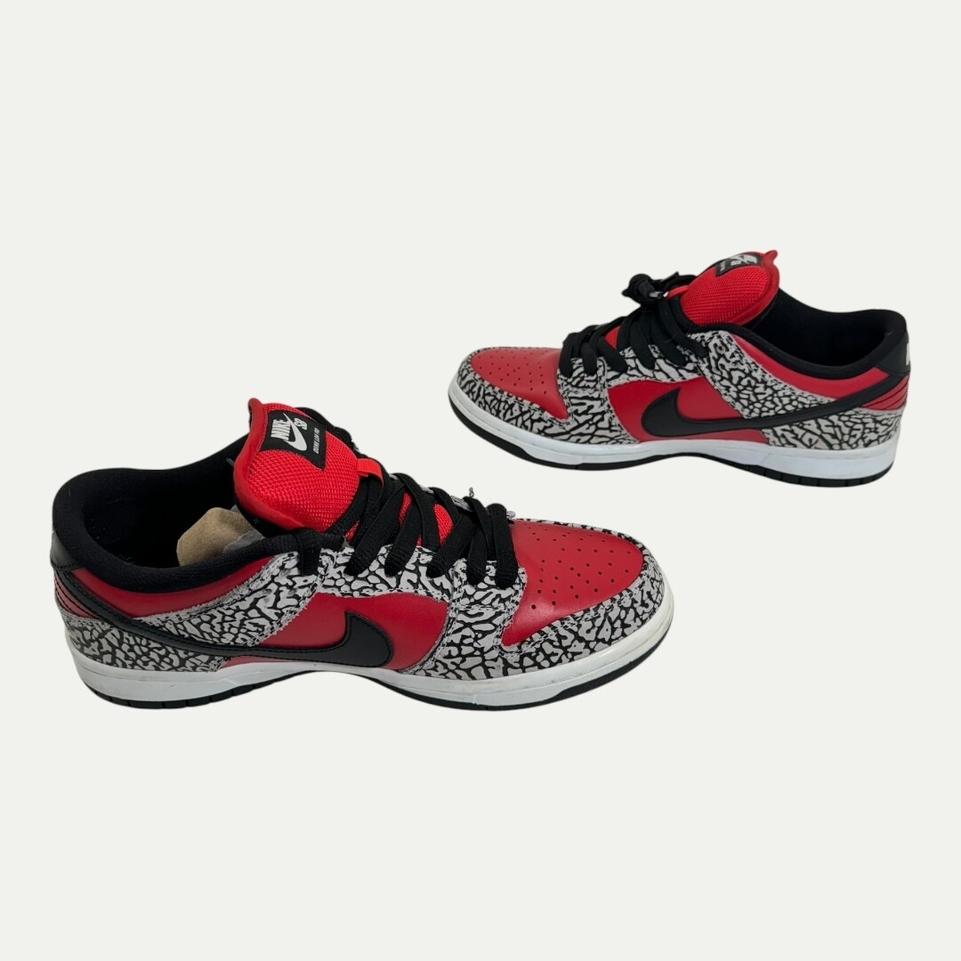 Nike SB Dunk Low Supreme Red Cement Sz 8 Nike SB Dunk Low Supreme Red Cement Sz 8