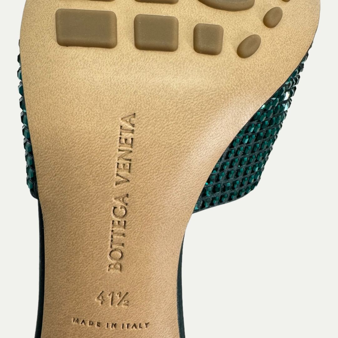 Bottega Veneta Turquoise Sparkle Pumps Sz 41.5(9) New
