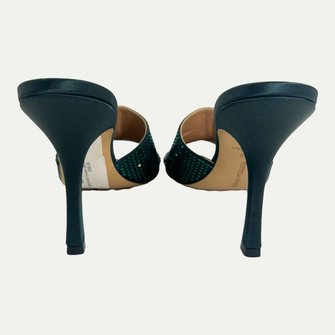 Bottega Veneta Turquoise Sparkle Pumps Sz 41.5(9) New