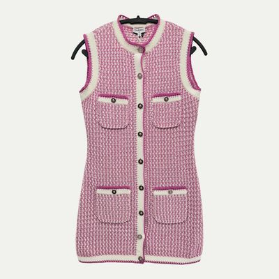 Chanel Ecru and Pink Dress Sz 36(4) New