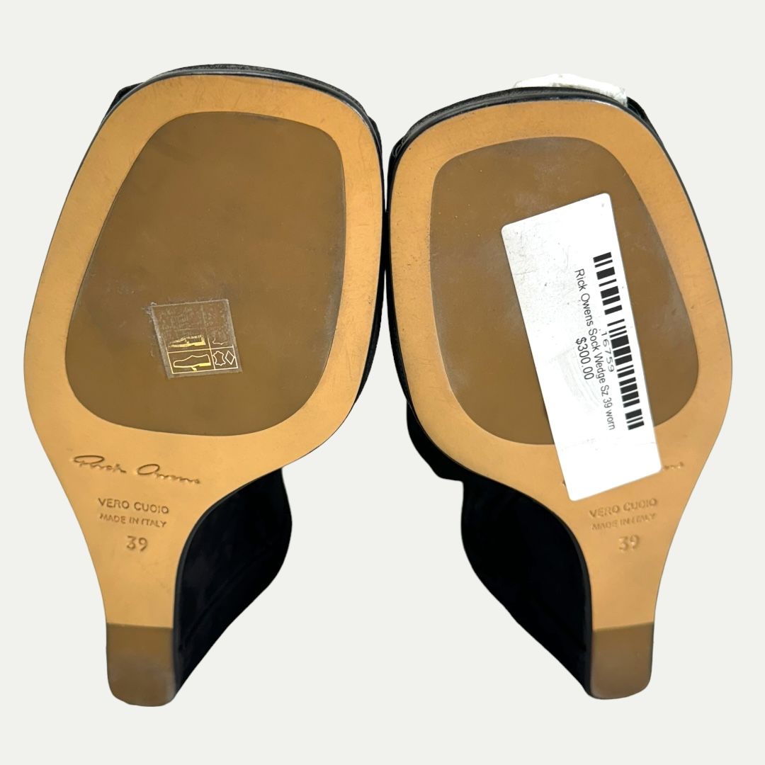 Rick Owens Sock Wedge Sz 39(9)