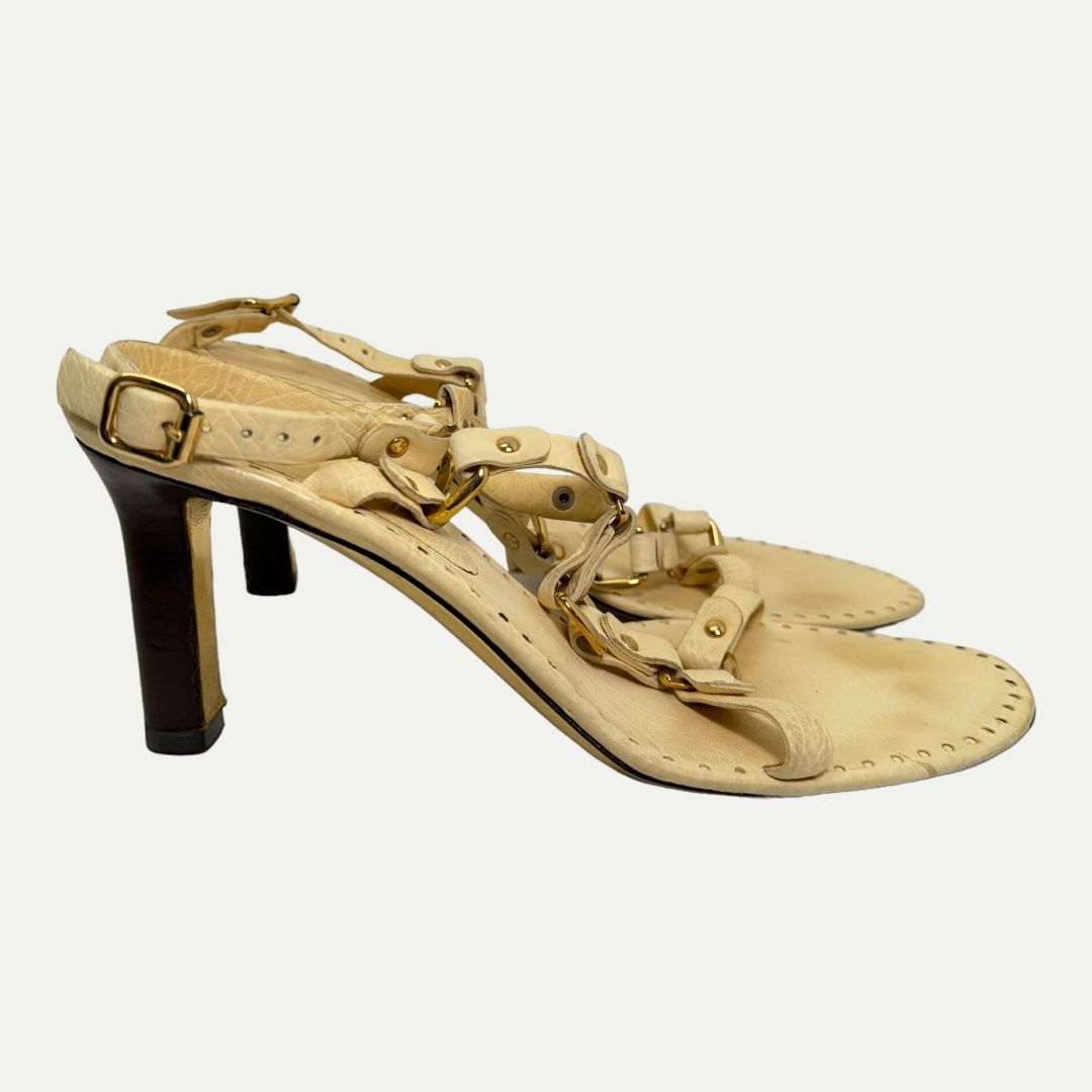 Celine (Phoebe Philo) Leather Strap Heel Sz 39(8)