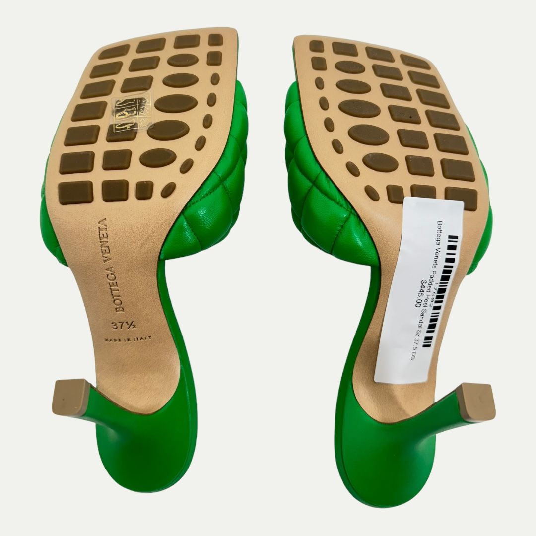 Bottega Veneta Padded Heel Sandal Sz 37.5(6.5) New