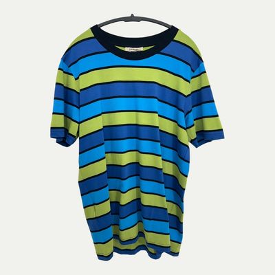 Marni Striped Tee Blue/Green Sz 52(L) New